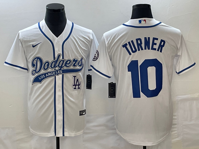 Men's Los Angeles Dodgers #10 Justin Turner With Patch Cool Base Stitched Baseball Jersey Men's Los Angeles Dodgers #10 Justin Turner With Patch Cool Base Stitched Baseball Jersey